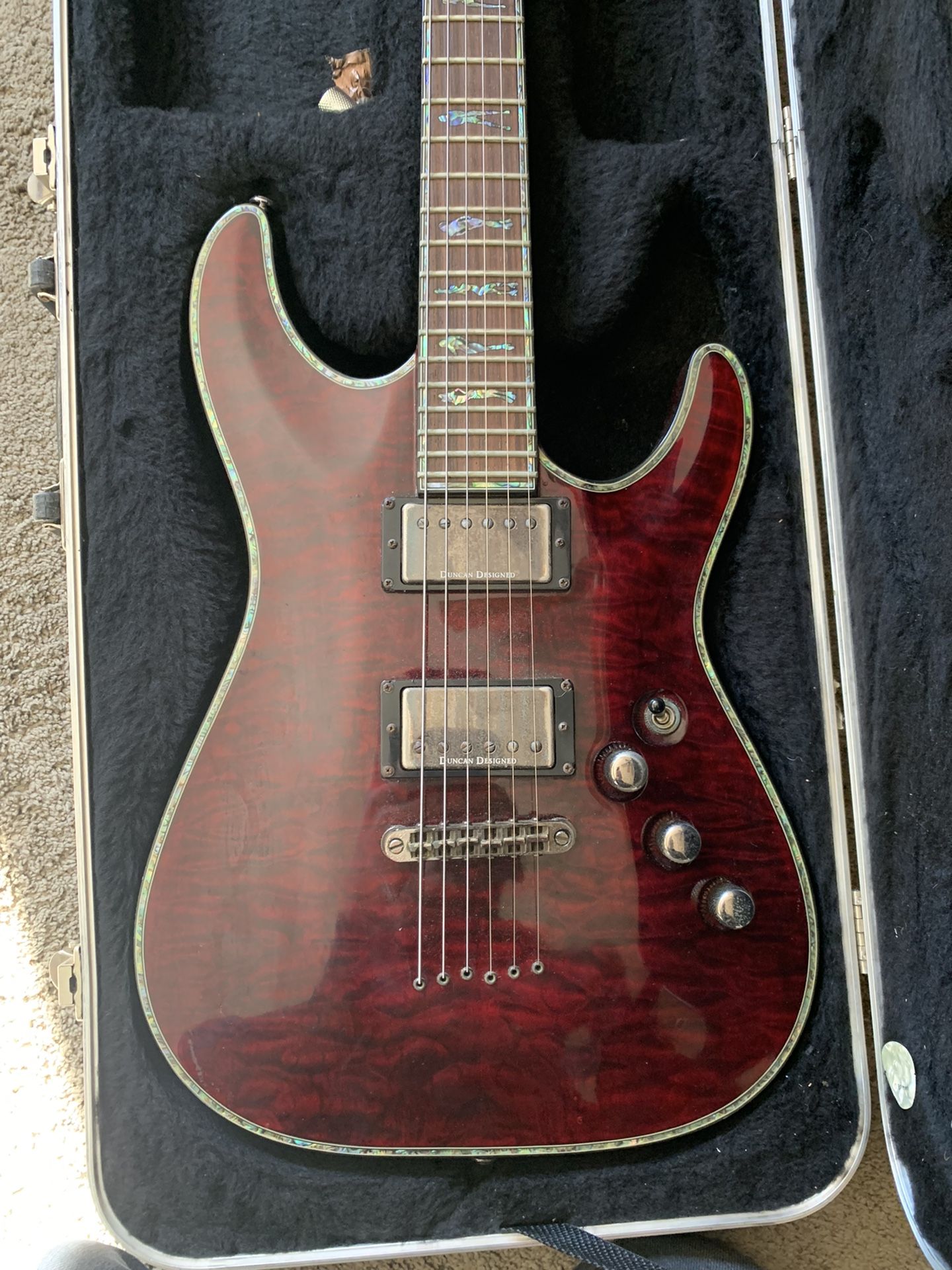 ⁠【美品】SCHECTER VE-ST-ALD SSL-1 SKBケース付 Schecter Custom Xxx-red With Case for Sale in Victorville, CA