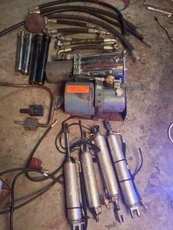 Hydraulic Power Unit with Cylinders and Hoses