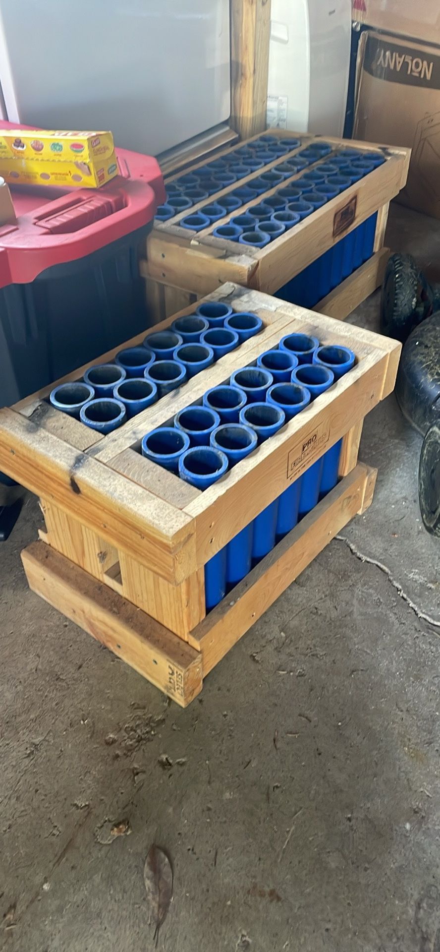 Mortar Launching Crates. 50 Shot And 24 Shot PVC 1.75inch 