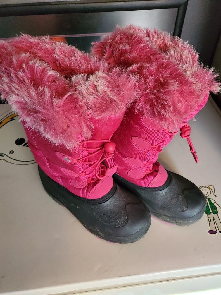 Girls Sz 4 Snow Boots