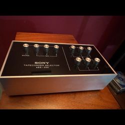 Sony Japan Metal Stereo Audio RCA Phono AV Tape Selector Switch Box ASS-300