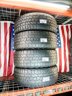 🇺🇸 4 GREAT USED TIRES LT265/60R20 COOPER DISCOVERER AT3 XLT ALL TERRAIN 265 60 20