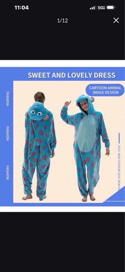 Onesie Pajama Costume, Halloween Custom