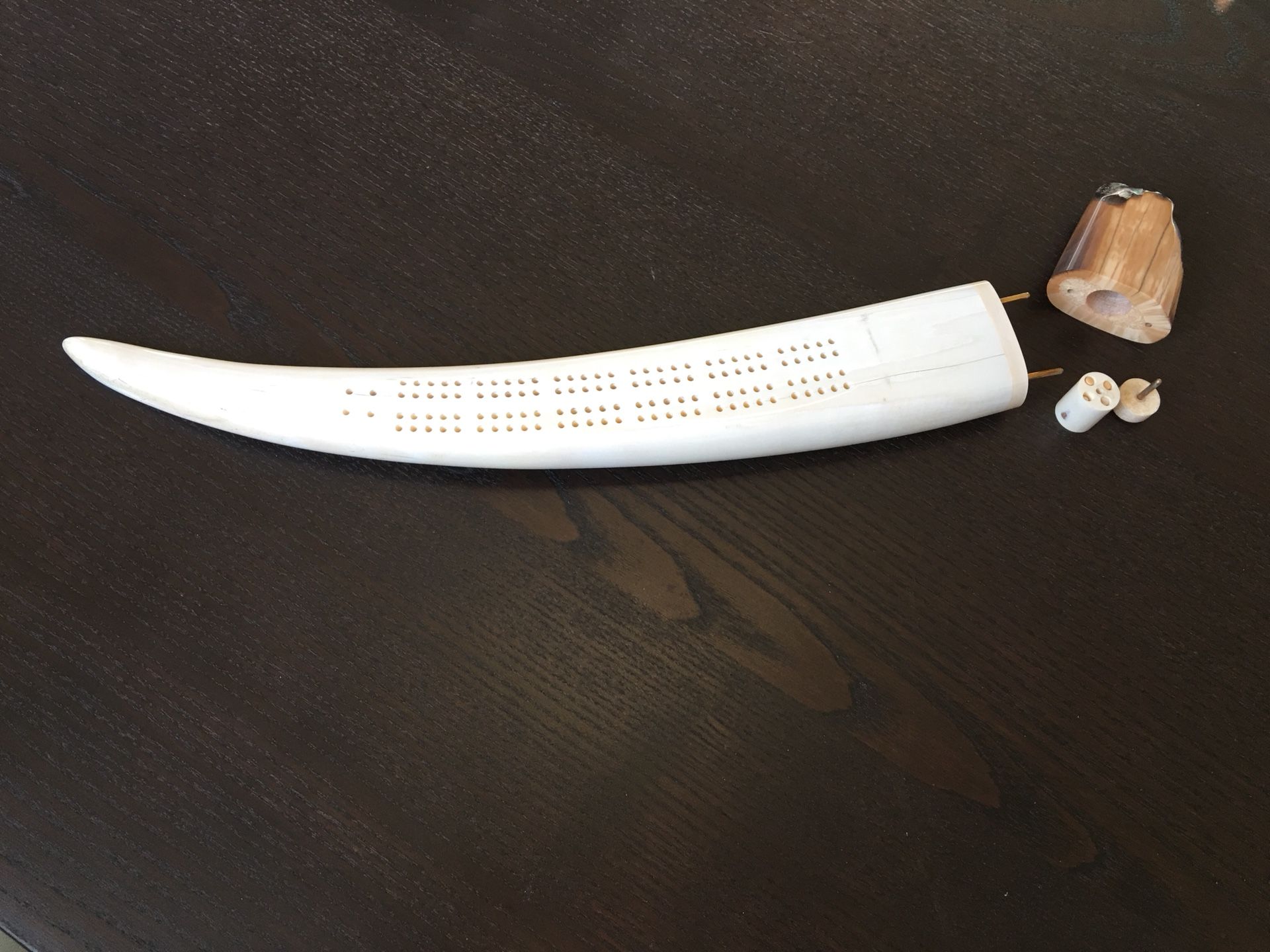 Walrus Tusk Cribbage Board