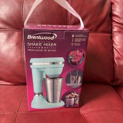 Brentwood Classic Milkshake Maker, 15 oz, Turquoise,SM-1200B