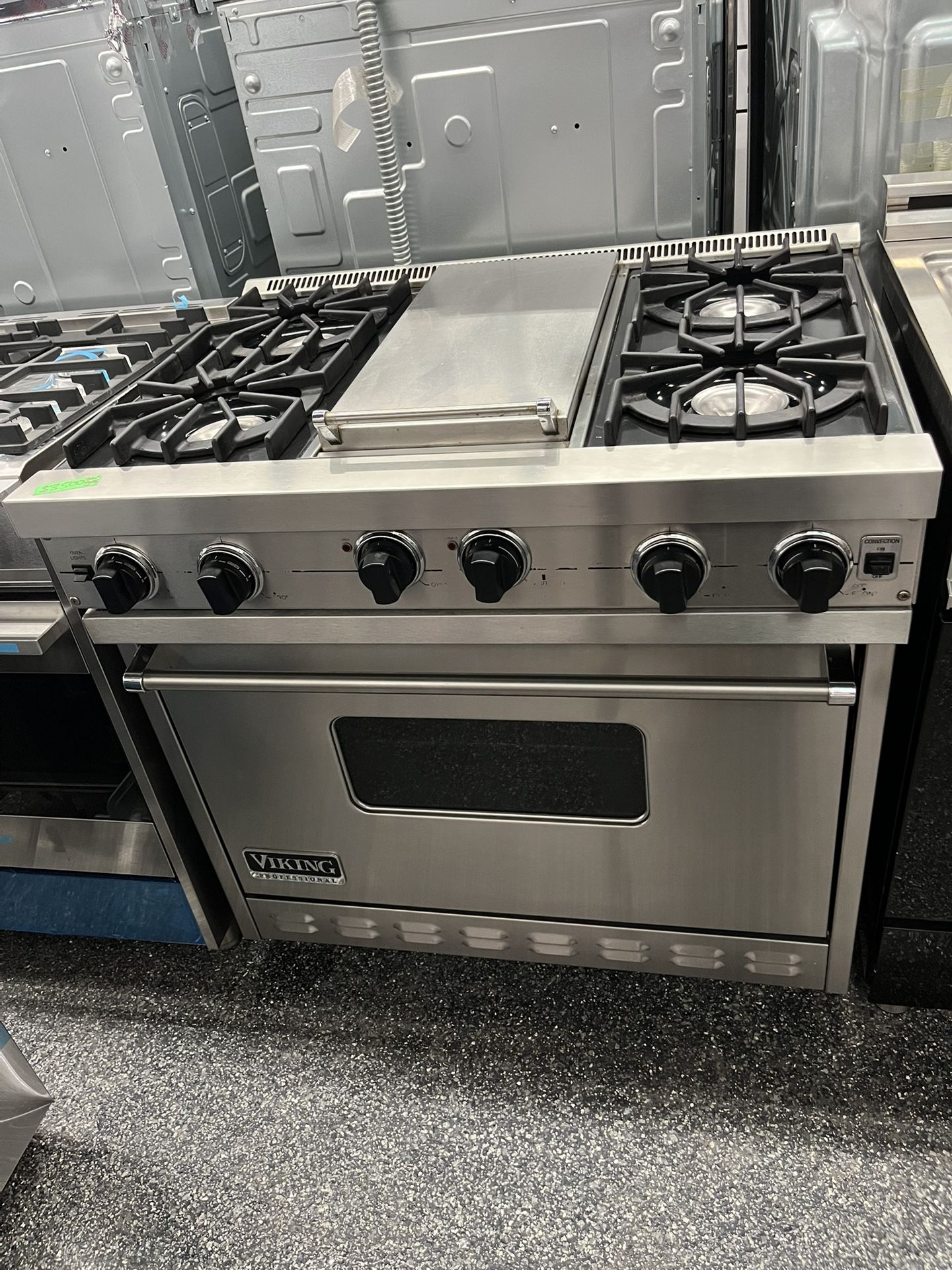 Viking Professional 36” Range Stove Gas 4 Burners Griddle