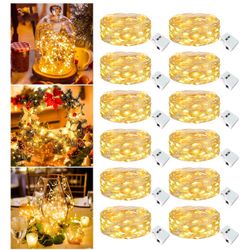 12pk Fairly Lights 20 LED  Battery Operated  Waterproof 