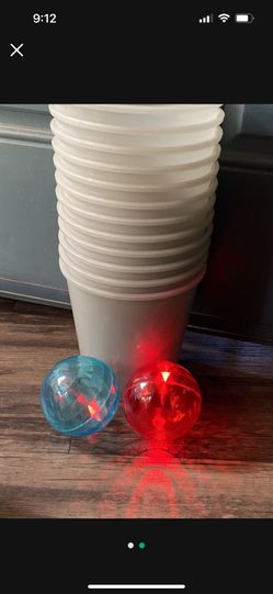 Giant Outdoor, Glow-In-The-Dark Beer Pong Set/Outdoor Game