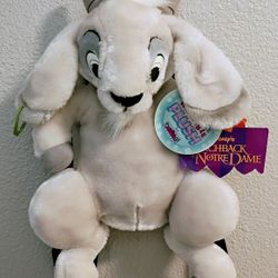 Vintage 1996 Disney's The Hunchback Of Notre Dame Djali The Goat Huggable Wearable Plush Backpack By Pyramid Handbags 