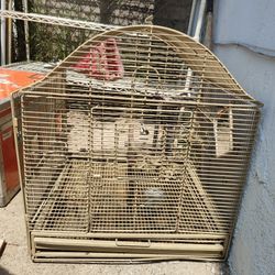 Bird Cage With Wheels - Jaula Para Pajaros Con Llantas 