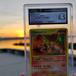 Charizard storm front 8.5 CGC 