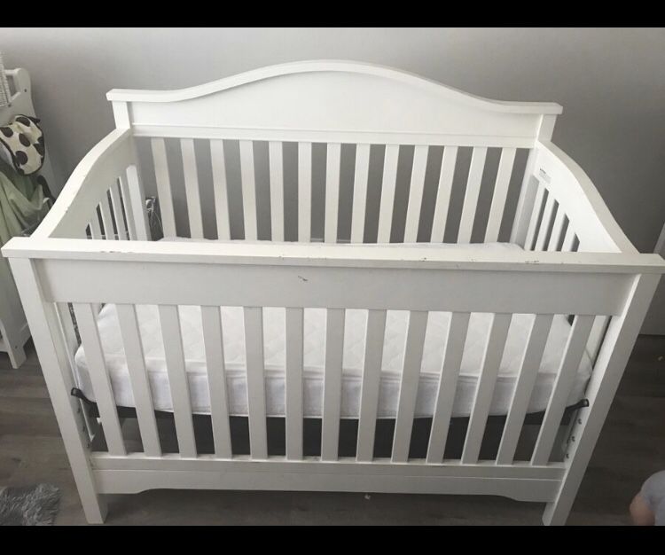 Crib and changing table (white) $150 or best offer