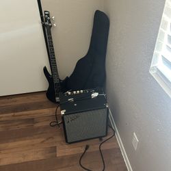New Bass Guitar And Amp