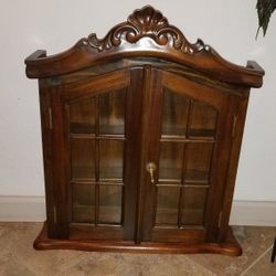 Mahogany Antique Hanging Cabinet 