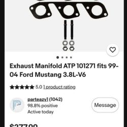 Exhaust Manifold, Mustang 99-04