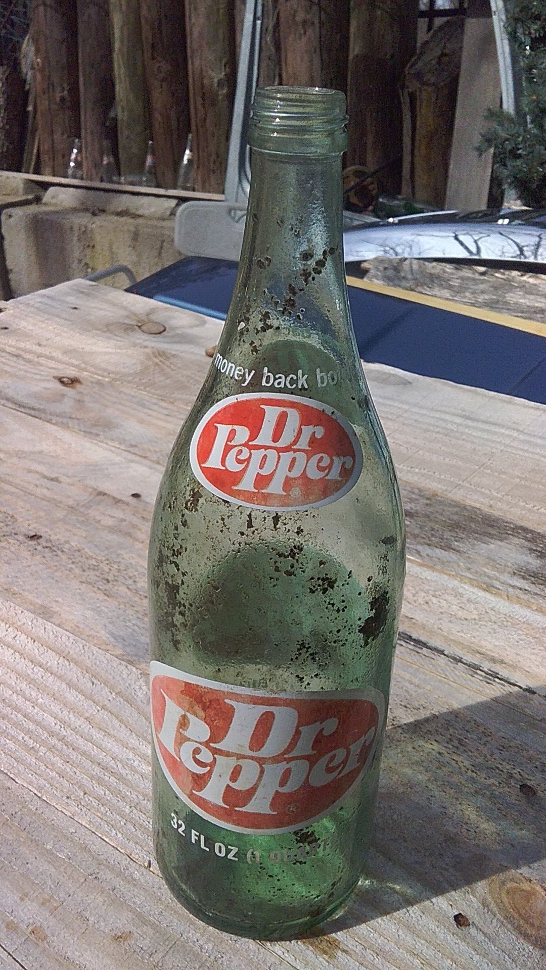 Vintage Dr Pepper bottle 32 oz large bottle