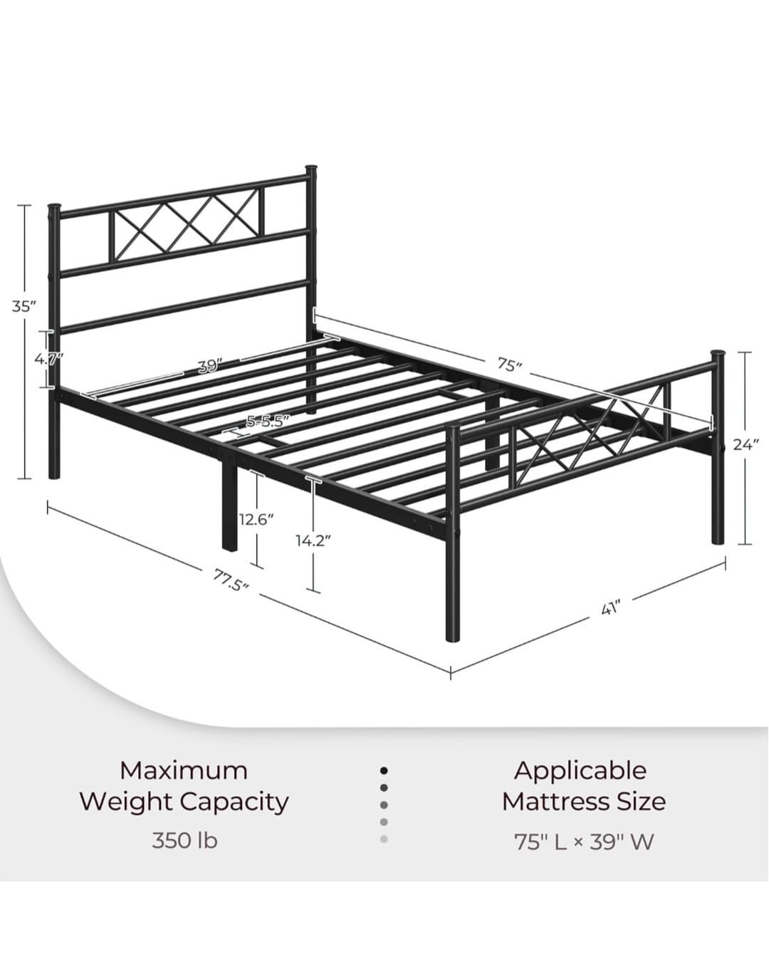 Twin bed frame 