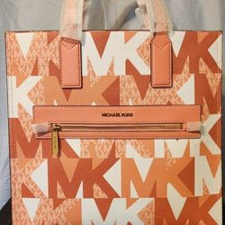 Michael Kors MK Kenly Large Logo Tote Bag