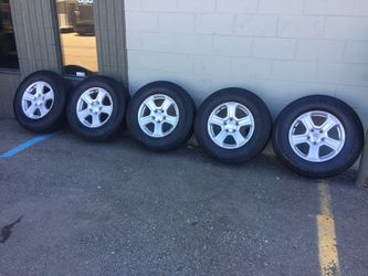 17” Jeep Wrangler Rubicon Sport Sahara Grand Cherokee Commander Wheels Rims Michelin Tires Set Of 5