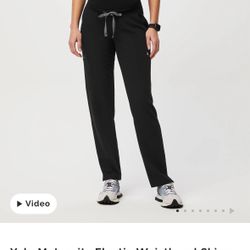 Black Figs Maternity Scrub Pants