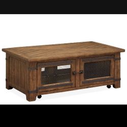 Real Wood Coffee Table With Lift Top