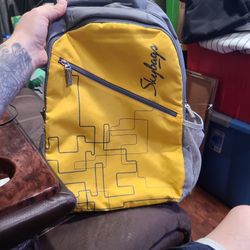 Skybags  Yellow Backpack Lightly Used 