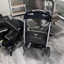 Chico Stroller And  Car Seat 