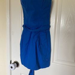 Women’s Strapless Dress New Blue