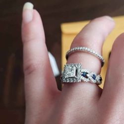 engagement ring 14k white gold 1ct diamond