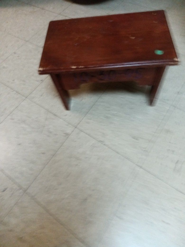 Wooden Foot Stool For Sale.