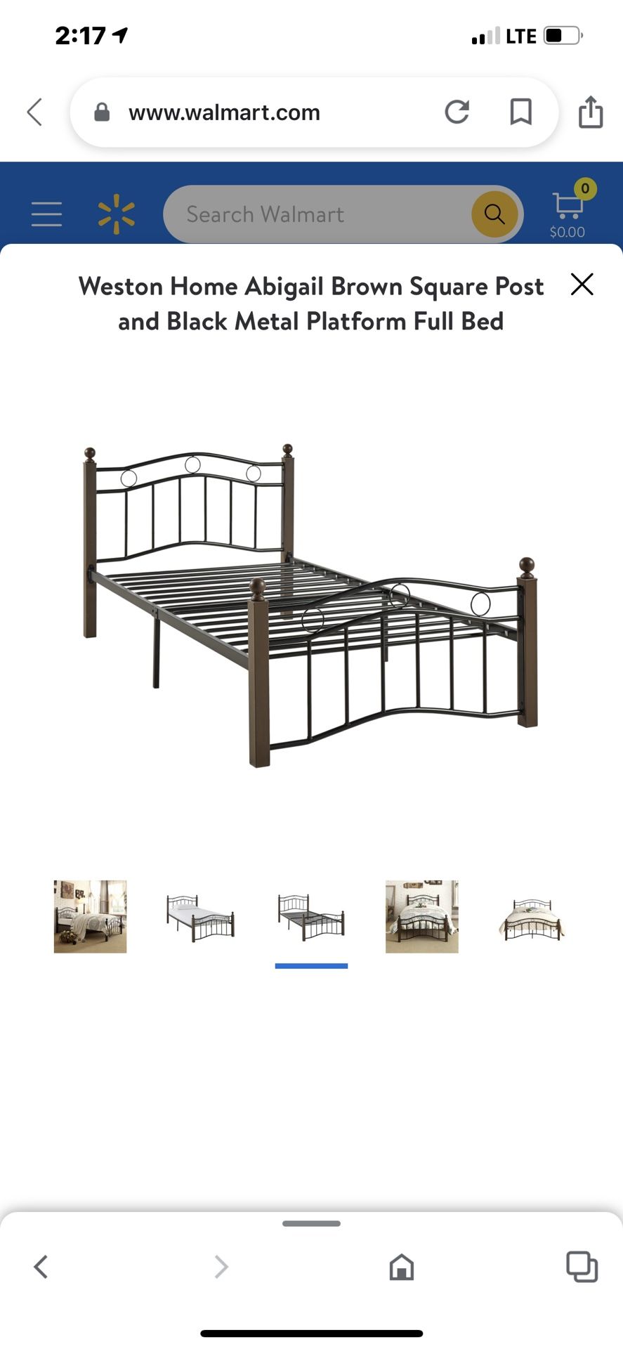Twin Metal Wood Bed It’s Almost New.