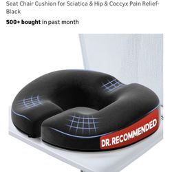 Donut Pillow Seat Cushion, Donut Chair Cushions for Postpartum Pregnancy & Hemorrhoids, Memory Foam Seat Chair Cushion for Sciatica & Hip Coccyx Pain