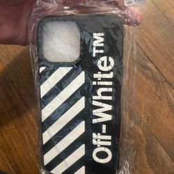 Off-white phone case for 13 pro max