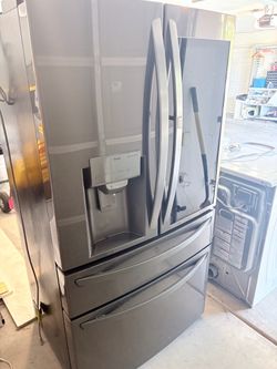 LG ThinQ French Door Refrigerator Stainless Steel