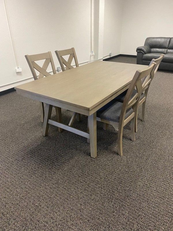Parellen Dining Set Table And 4 Chair $10 Down Payment And Financing Available