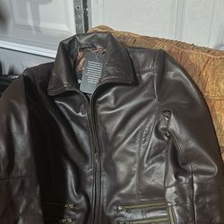 Heavy Leather Jacket Very Good Quality Hand Made Never Used Women Leather Jacket In Dark Brown Color Real Goat Skin Leather