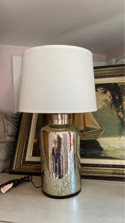 Lamp with glass base