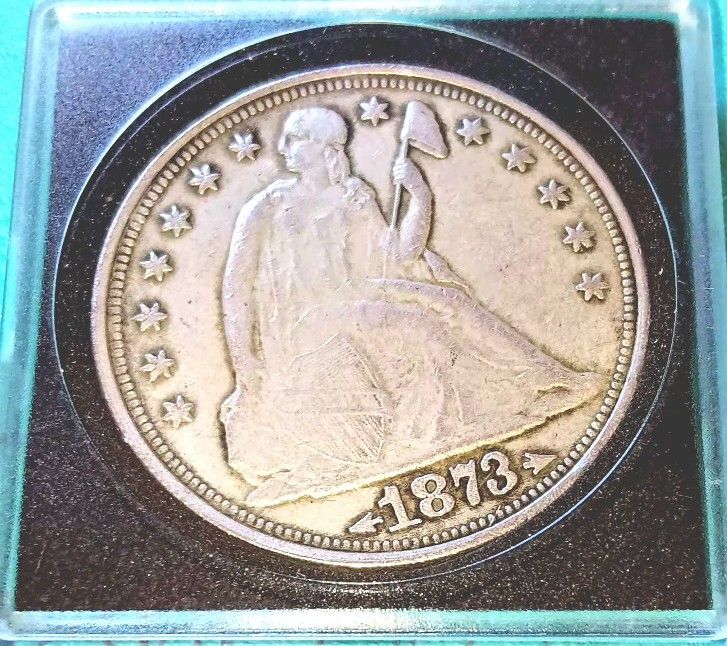 1873 Seated Liberty W/ Arrows On Both Sides Of Date