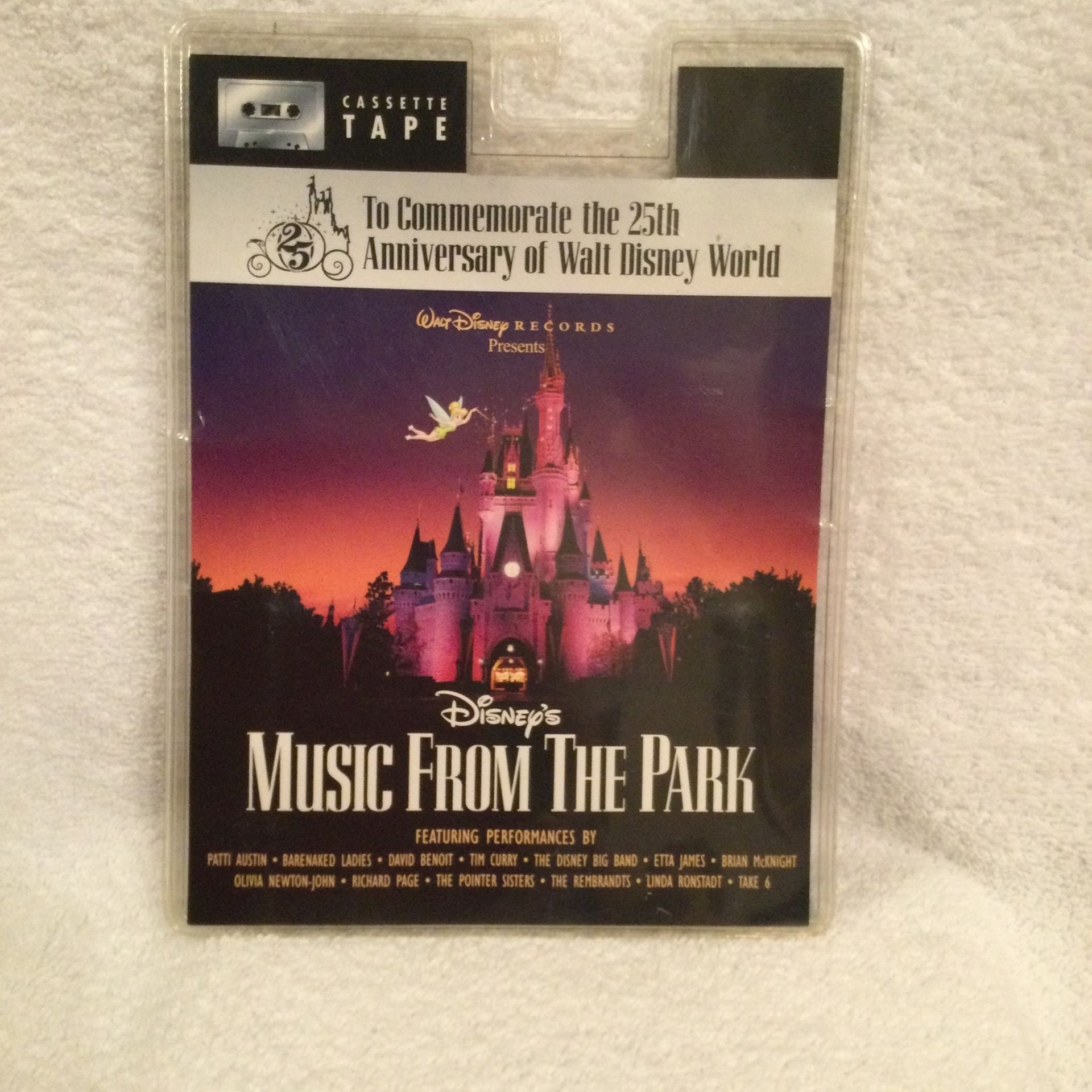 1996 Disney’s Music For The Park Cassette New In Blister Pack Commemorate 25th Anniversary