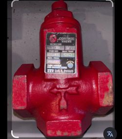 Cast Iron Bell & Gossett Flo control Valve 107018 Threaded Straight Angle Flow Control Valve SA-1" never used no box