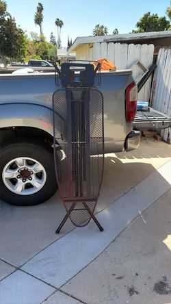 Metal Mesh Ironing Board with Iron Rest