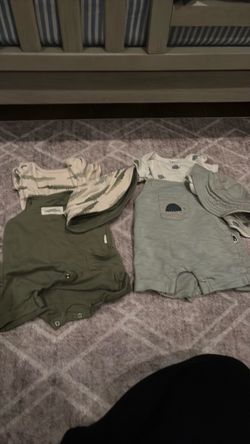 Baby Outfit Sets with Overalls and Onesies