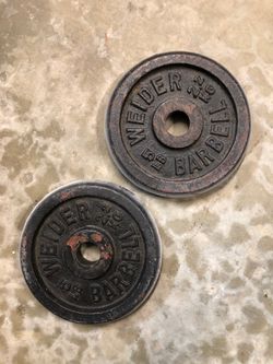 Set of Two 5 lb. Weider Barbell Weight Plates