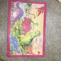 1997 Bright Of America Dinosaur Placemat 