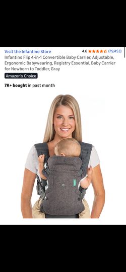 Infantino Flip 4-in-1 Convertible Baby Carrier New no box ($15)
