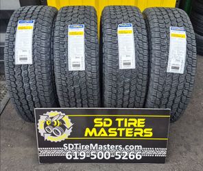 4 NEW P265/70R16 GOODYEAR WRANGLER TERRITORY AT w/50k miles warranty $680 all 4 FREE INSTALLATION and BALANCED !!