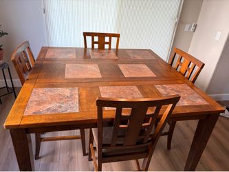 Counter high table and chairs