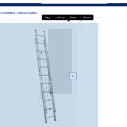 Aluminum 20-ft Type 2-  Extension Ladder  PRICED  To Sell