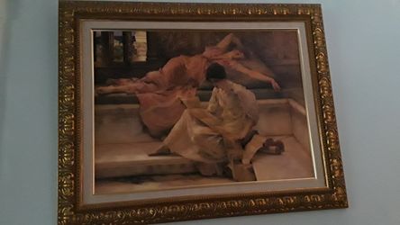 Set Of Two Wood ANTI GOLD Picture FRAME 2 × 2 1/2 Wood Anti Gold Wall Frame Orginally $89.99 Each