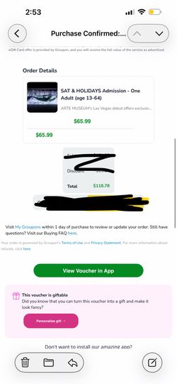 ARTE MUSUEM VOUCHERS